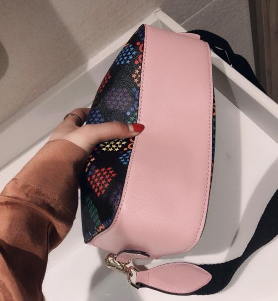 New Classic Popping Candy Colorful Bucket Bags Real Leather Women Handbag Real Leather Purse Crossbody Shoulder Messenger Bag