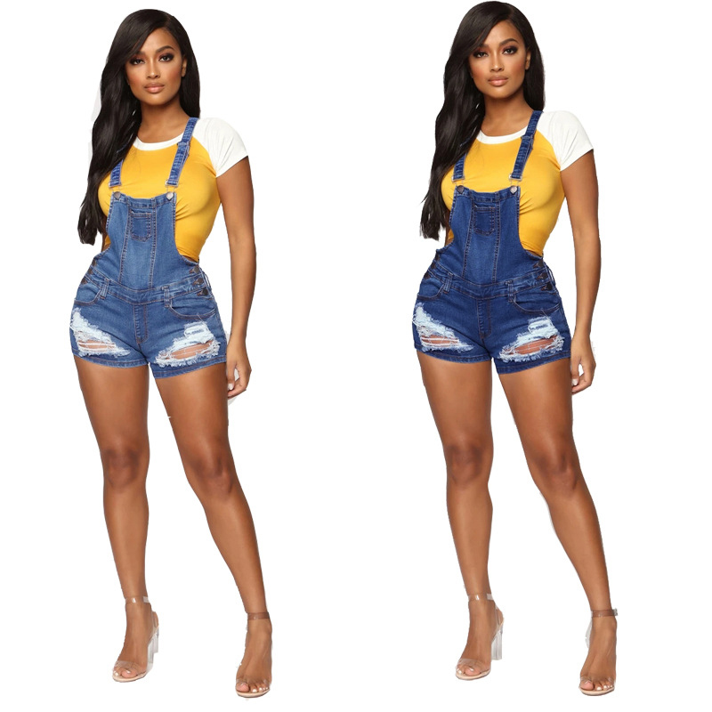 Woman Overalls Short Jeans Fashion Denim Jeans Ripped Distressed Casual Sashed sexy bodysuit High Quality Free Shopping, Y-9013 light blue
Woman Overalls Short Jeans Fashion Denim Jeans Ripped Distressed Casual Sashed sexy bodysuit High Quality Free Shopping, Y-9013 light blue