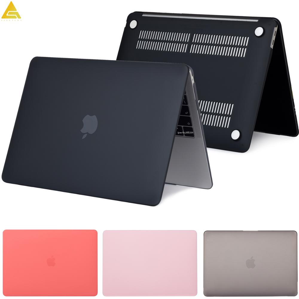 Laptop Case For Apple Macbook Mac book Air Pro Retina New Touch Bar 11 12 13 15 inch Hard Laptop Cover Case 133 Bag Shell