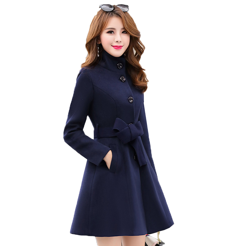 Autumn Winter Women Woolen Coat Korean student Thicken Warm Slim Outerwear Female Mid-length temperament Woolen coat Jacket T361, Red
Autumn Winter Women Woolen Coat Korean student Thicken Warm Slim Outerwear Female Mid-length temperament Woolen coat Jacket T361, Red