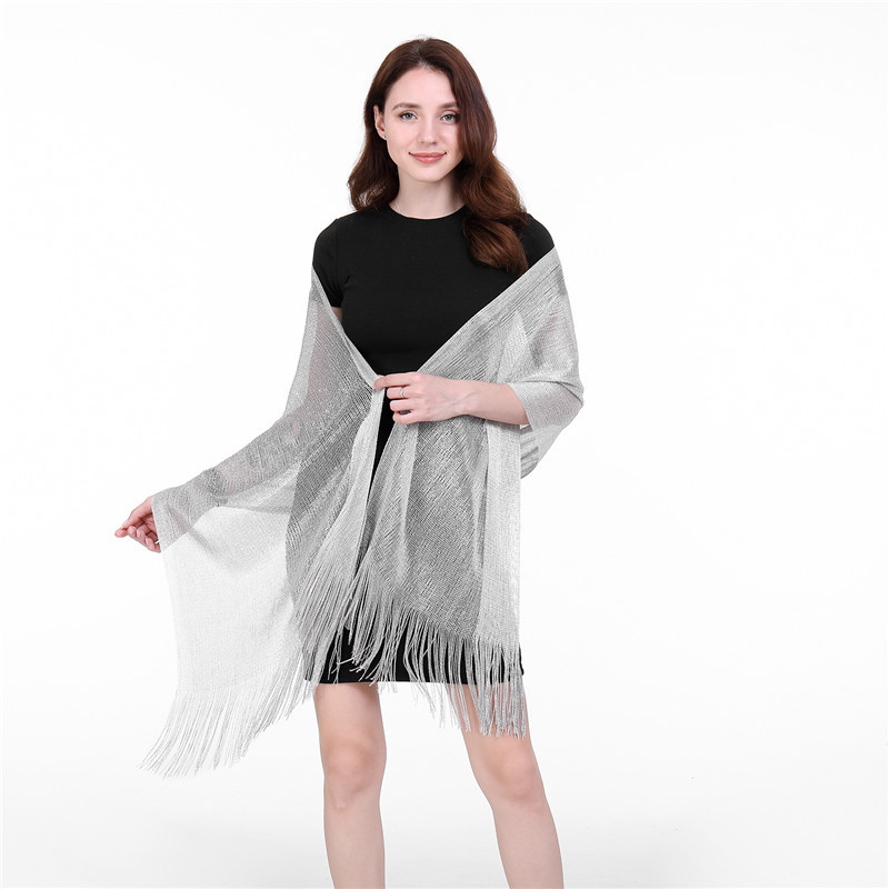 High Quality Foreign Trade Dinner Shawl Fringed Scarf Clothing Accessories Elegant Ladies Scarfs Winter Scarves for Women Shawls Warm Wraps