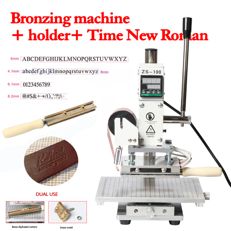 ZS-100C 10x13cm Digital Hot Foil Stamping Machine Leather Embossing Heat Pressing Machine For Wood PVC Paper Custom Logo Stamp
ZS-100C 10x13cm Digital Hot Foil Stamping Machine Leather Embossing Heat Pressing Machine For Wood PVC Paper Custom Logo Stamp
