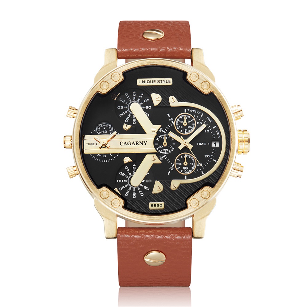 Dual Display Mens Watches Military Army Relogios Masculino Cagarny Big Gold Case Fashion Quartz Watch For Men Casual Male Clock, 6820-4
Dual Display Mens Watches Military Army Relogios Masculino Cagarny Big Gold Case Fashion Quartz Watch For Men Casual Male Clock, 6820-4