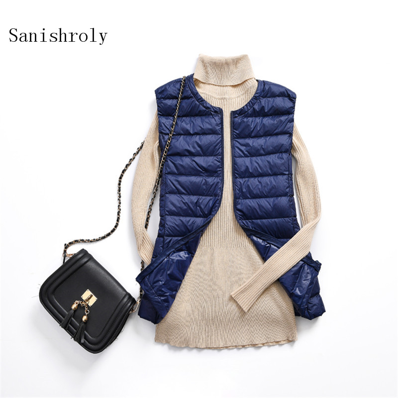 Sanishroly Autumn Women Ultra Light Down Vest Short White Duck Down Coat Parka Female Sleeveless Waistcoat Plus Size 7XL SE924, Black
Sanishroly Autumn Women Ultra Light Down Vest Short White Duck Down Coat Parka Female Sleeveless Waistcoat Plus Size 7XL SE924, Black