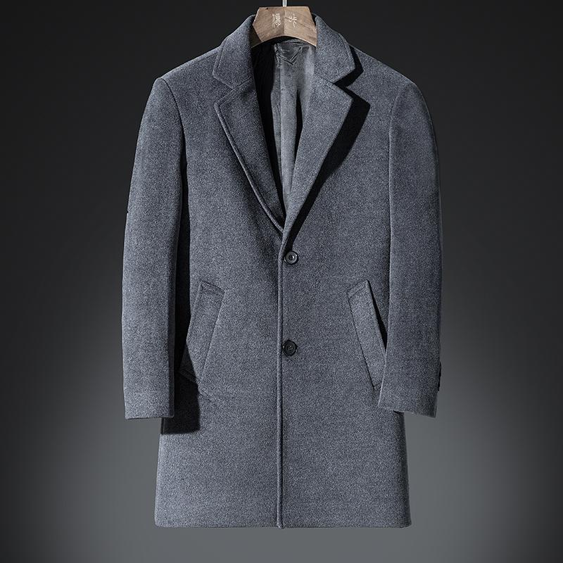 Dhfinery Winter Wool Coat Men Long Sections Lapel 30 %Woolen Coats Black Gray Business Overcoat Mens Windbreaker Jacket 6604
Dhfinery Winter Wool Coat Men Long Sections Lapel 30 %Woolen Coats Black Gray Business Overcoat Mens Windbreaker Jacket 6604