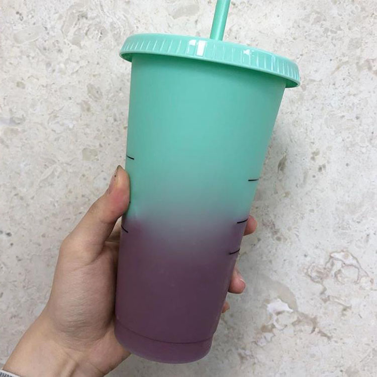 24oz With Logo Color Changing Magic Lid Drinking Custom Plastic Cold With Straw Candy Colors Reusable Cup Drink Mug Cup Coffee Beer Tum Tdjm
24oz With Logo Color Changing Magic Lid Drinking Custom Plastic Cold With Straw Candy Colors Reusable Cup Drink Mug Cup Coffee Beer Tum Tdjm