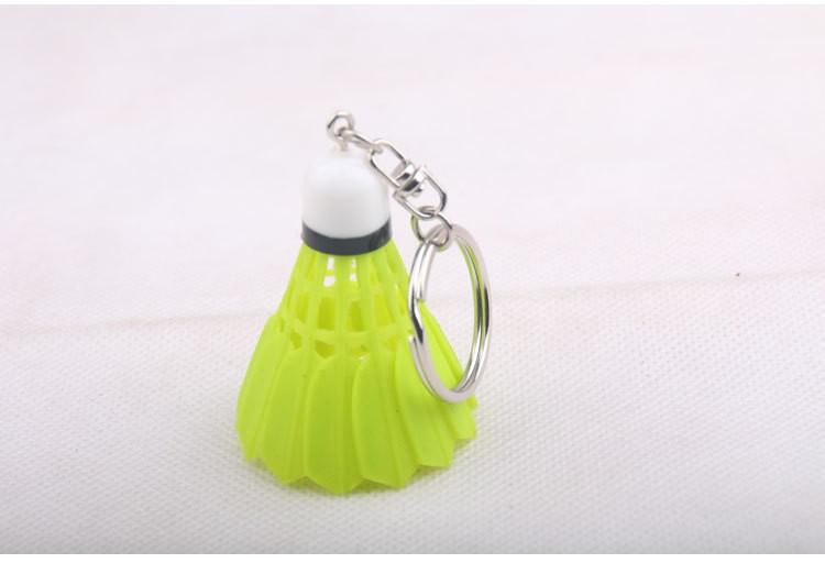 10 Pcs/Lot High Quality Mini Badminton Shuttlecock Key Chain Keychain Keyring Pvc Souvenir Mix Color Car Key Chains Holder