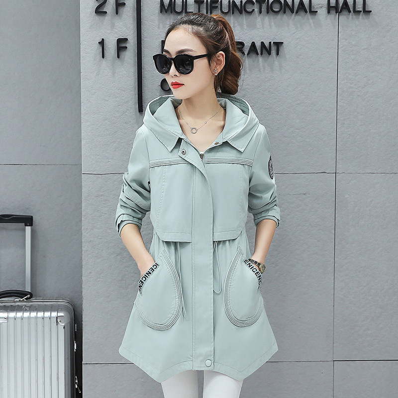 2020 Spring Korea Coat Style Slim Ladies Coats Hooded Trench Female Outwear Casual Student Casaco Feminino WXF104, Blue
2020 Spring Korea Coat Style Slim Ladies Coats Hooded Trench Female Outwear Casual Student Casaco Feminino WXF104, Blue