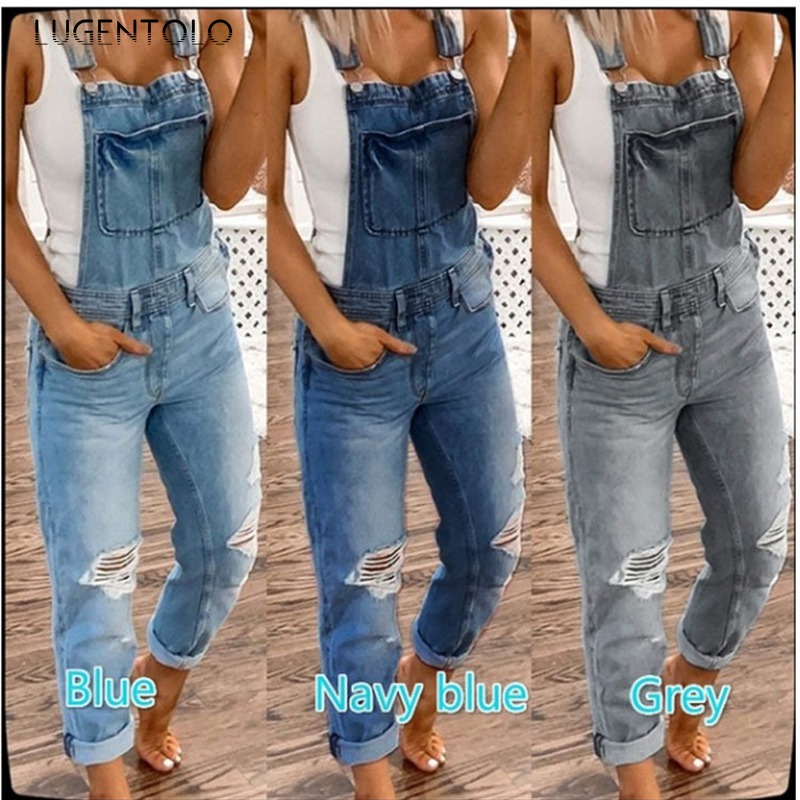 Lugentolo Women Long Jeans Summer Washed Slim-Fit Fashion Suspender Trousers Hole Casual Women' Pveralls Jeans, Gray
Lugentolo Women Long Jeans Summer Washed Slim-Fit Fashion Suspender Trousers Hole Casual Women' Pveralls Jeans, Gray