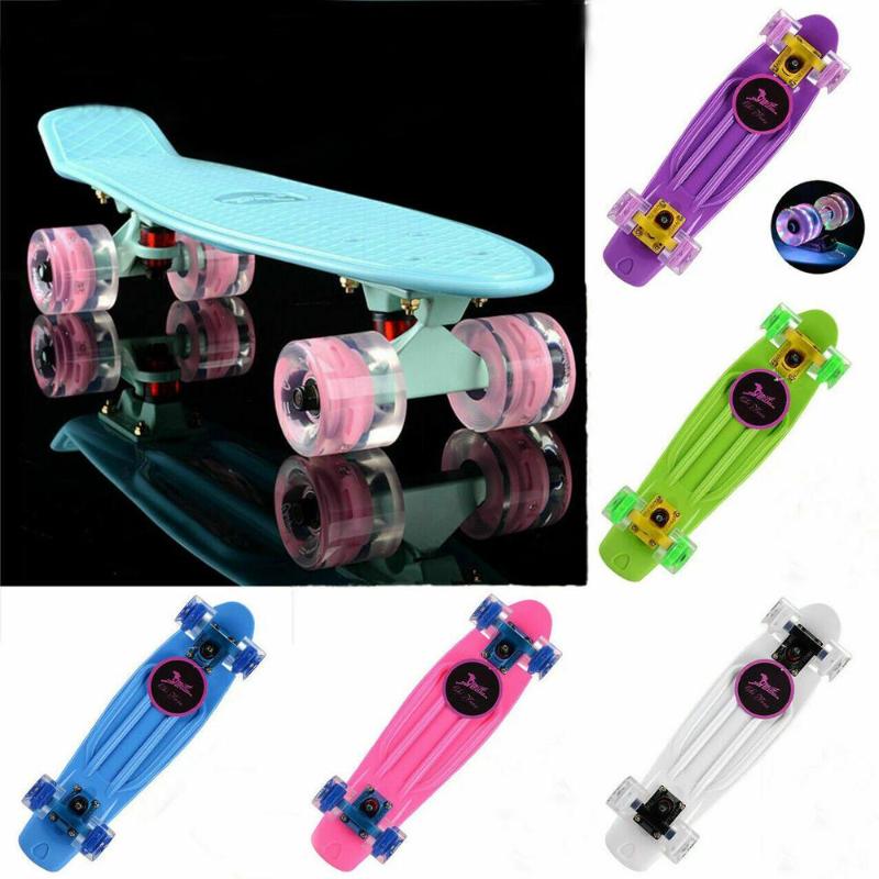 Pastel Mini 22" Skateboard Cruiser Penny Board Skate Board Retro Longboard Complete Plastic Scooer, White
Pastel Mini 22" Skateboard Cruiser Penny Board Skate Board Retro Longboard Complete Plastic Scooer, White