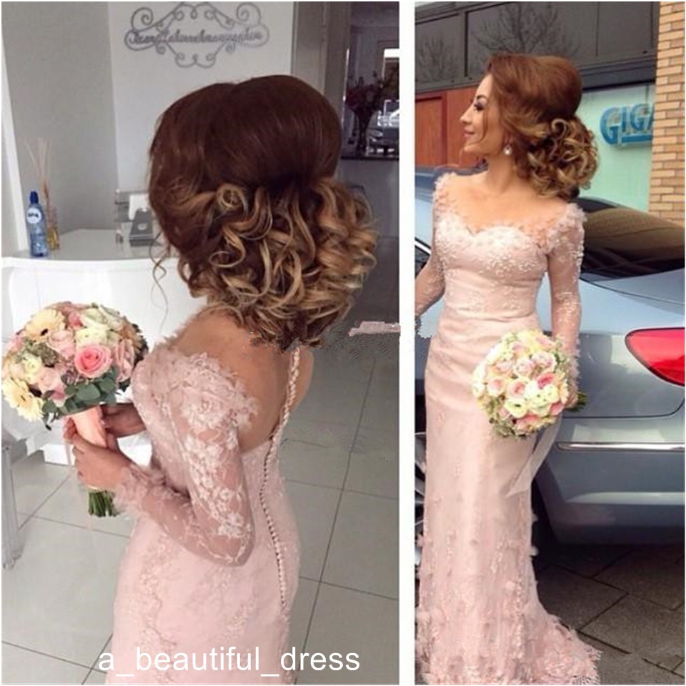 Long Sleeves 2019 Cheap Bridesmaid Dresses Under 50 Mermaid Sweetheart Lace Beaded Long Wedding Party Dresses Bridesmaid Dress Bridesmaids