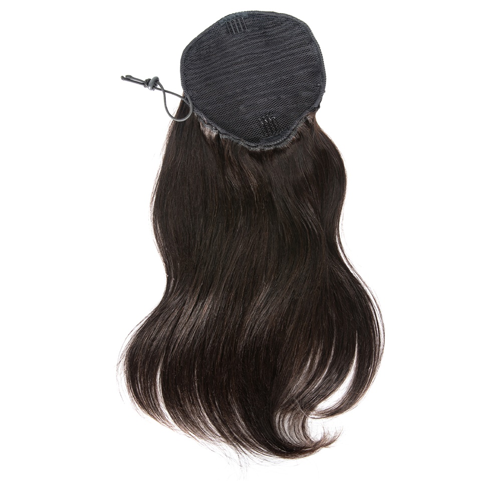 Natural Loose body wave Remy hair ponytail piece Peruvian hair ponytail extensions drawstring ponytails for black women 140g