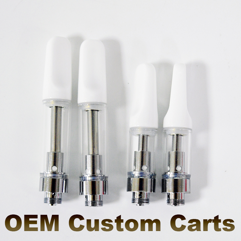 OEM Ceramic Vape Cartridges Custom Logo Empty Vape Pens 510 Vaporizers Glass Tank Ceramic Coils Carts TH205 Thick Oil Atomizers Customized от DHgate WW