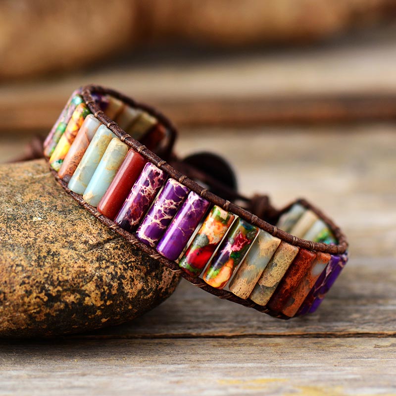 Beaded, Strands Vintage Beads Leather Wrap Bracelets W/ Jaspers Beaded Bracelet Femme Bohemian Jewelry Bijoux Dropship Wholesale
Beaded, Strands Vintage Beads Leather Wrap Bracelets W/ Jaspers Beaded Bracelet Femme Bohemian Jewelry Bijoux Dropship Wholesale