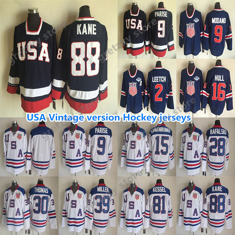 USA Teams Vintage version jersey 9 PARISE 16 HULL 81 KESSEL 9 MODANO 2 LEETCH 30 THOMAS 39 MILLER excellent CCM Hockey jerseys, Black;red
USA Teams Vintage version jersey 9 PARISE 16 HULL 81 KESSEL 9 MODANO 2 LEETCH 30 THOMAS 39 MILLER excellent CCM Hockey jerseys, Black;red