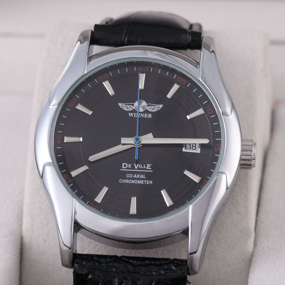 military watch FREE SHIPPING Winner calendar automatic mechanical watch men women's fashion leather gift watch for men, Black
military watch FREE SHIPPING Winner calendar automatic mechanical watch men women's fashion leather gift watch for men, Black