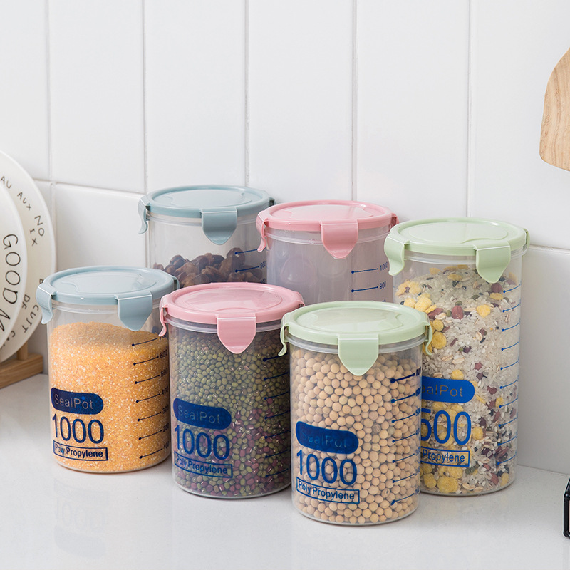 600-1500 ml Buckle Sealed Storage Tank Container Plastic Crisper Kitchen Storage Box With Scale Refrigerator Grain Jar
600-1500 ml Buckle Sealed Storage Tank Container Plastic Crisper Kitchen Storage Box With Scale Refrigerator Grain Jar