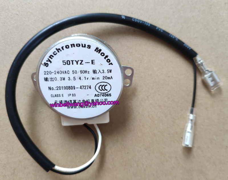 Brand new for ice cube machine HZB-25BF/25A synchronous motor 50TYZ-E 220V~240V 3.5W 3.5RPM AC motor ~
Brand new for ice cube machine HZB-25BF/25A synchronous motor 50TYZ-E 220V~240V 3.5W 3.5RPM AC motor ~