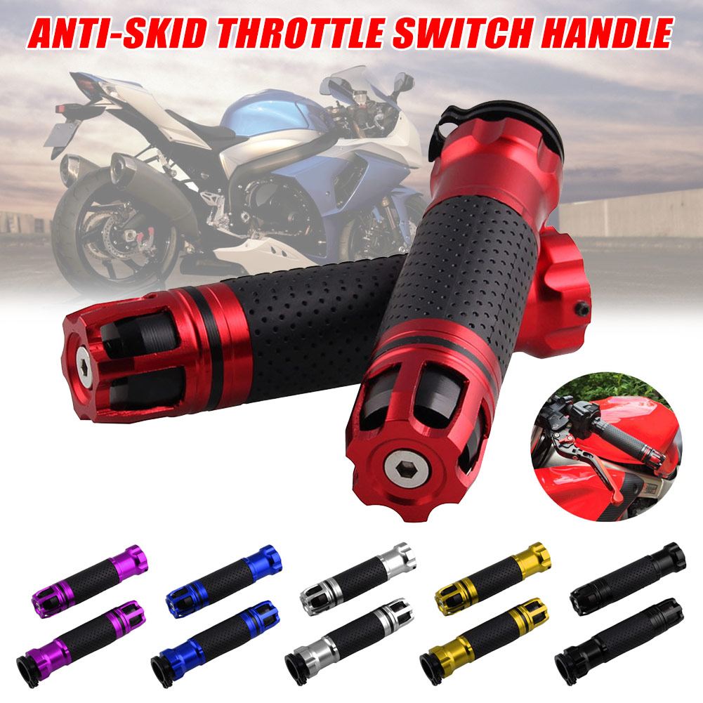 Hot 1 Pair Motorcycle Throttle Aluminum Alloy Rotatable Handlebar Hand Grips Universal Non-slip BX
Hot 1 Pair Motorcycle Throttle Aluminum Alloy Rotatable Handlebar Hand Grips Universal Non-slip BX