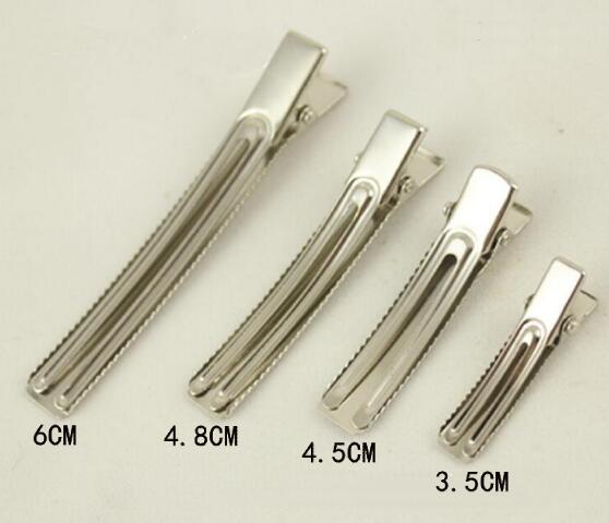 100pcs Metal Double Prong Alligator Hair Clip Accessories with Teeth Hairclips Hair Pin Girls Hair Bow Flower Dress Hairdressing Tools Accessory FJ321 - view 3