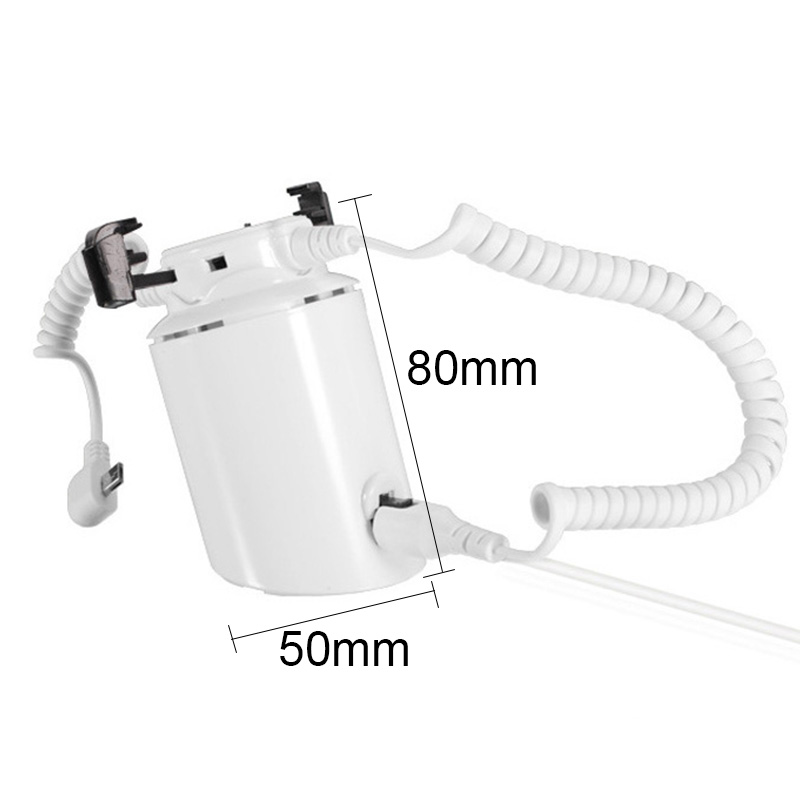 Mobile Phone Burglar Alarm Display Stand Cellphone Security Anti Theft Device Holder With Charging Function