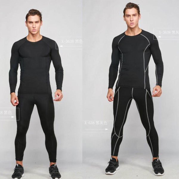 2016 Fitness Men Quick-dry Gym Clothing Mens Compression set Long Sleeve Running Suit Compression T-shirt+Tights Leggings Pants, Black
2016 Fitness Men Quick-dry Gym Clothing Mens Compression set Long Sleeve Running Suit Compression T-shirt+Tights Leggings Pants, Black