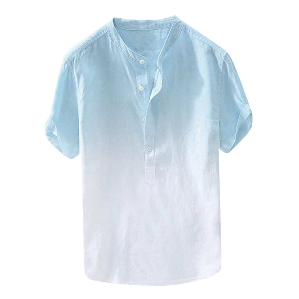 men shirt streetwear Summer Cool Thin Breathable Hanging Dyed Gradient Cotton Linen Shirt S-5XL blouse casual shirts, Blue
men shirt streetwear Summer Cool Thin Breathable Hanging Dyed Gradient Cotton Linen Shirt S-5XL blouse casual shirts, Blue