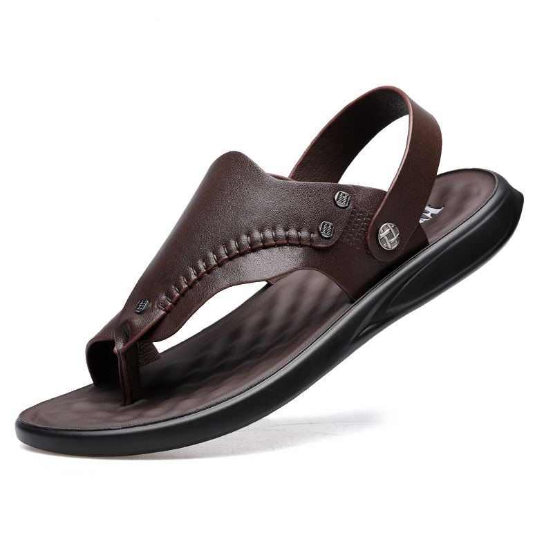 2020 Genuine Leather Shoes Men Beach Sandals Flip Flops Cow Leather Men Sandals Flat Summer Shoes Male Sandal A2395, Brown
2020 Genuine Leather Shoes Men Beach Sandals Flip Flops Cow Leather Men Sandals Flat Summer Shoes Male Sandal A2395, Brown
