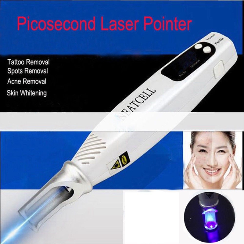 

Handheld Mini Tattoo Removal Machines Neatcell poiniter Laser Picosecond Pen Freckle Mole Dark Spot Pigment Acne scars remover Beauty Device DHL