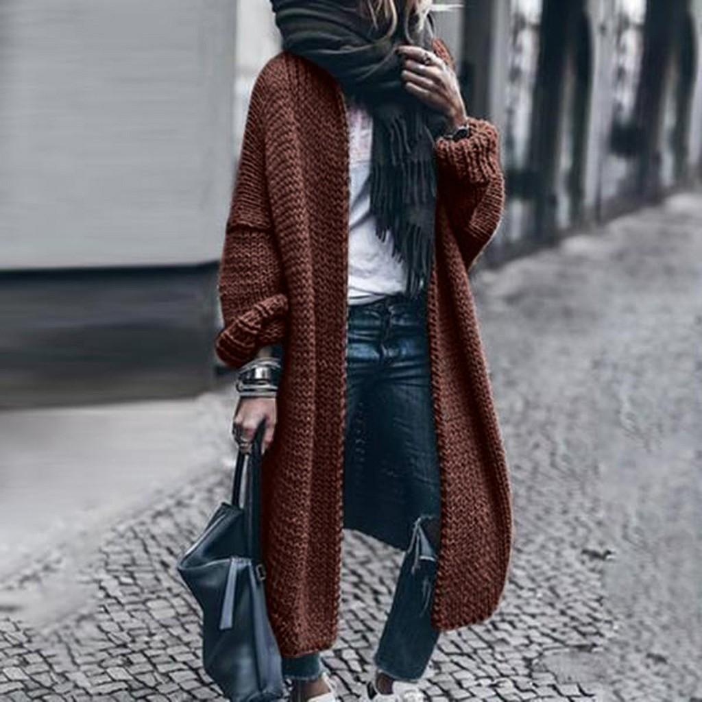 Fashion Women Solid Winter Wool Cardigan Solid Bat Jacket Sweater Loose Long Thick Coats Oversize Casual Overcoat Tops, Black
Fashion Women Solid Winter Wool Cardigan Solid Bat Jacket Sweater Loose Long Thick Coats Oversize Casual Overcoat Tops, Black