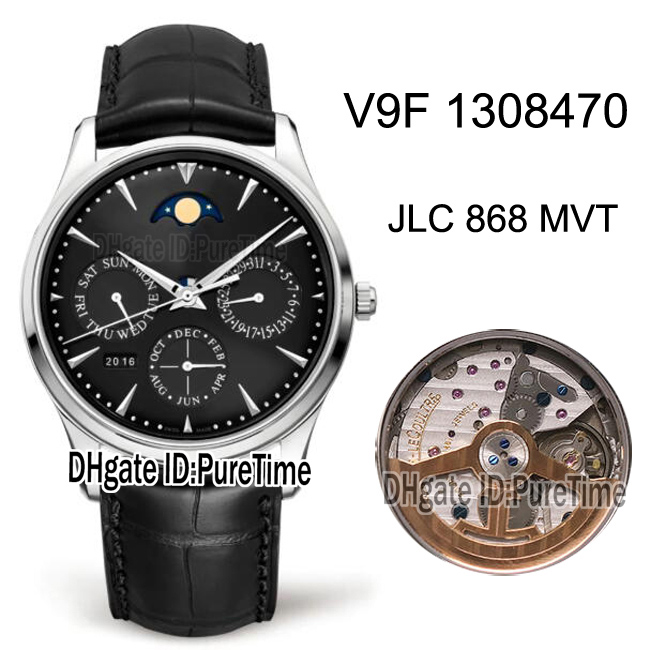 V9F Master Ultra Thin Perpetual Calendar 1308470 JLC 868 Automatic Mens Watch Steel Case Black Dial Moon Phase Leather Best Edition Puretime, Custom enhanced waterproof
V9F Master Ultra Thin Perpetual Calendar 1308470 JLC 868 Automatic Mens Watch Steel Case Black Dial Moon Phase Leather Best Edition Puretime, Custom enhanced waterproof