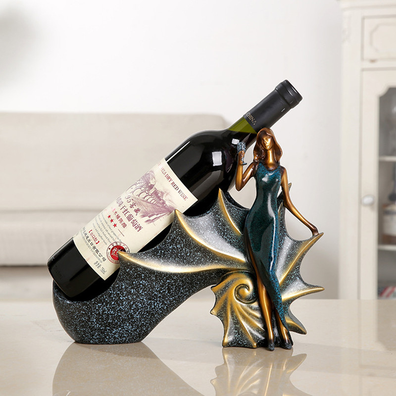 Fashion Resin Beauty Lady Conch Wine Rack Modern Wine Bottle Holder Racks Home Window Cabinets Living Room Decoration Tools
Fashion Resin Beauty Lady Conch Wine Rack Modern Wine Bottle Holder Racks Home Window Cabinets Living Room Decoration Tools