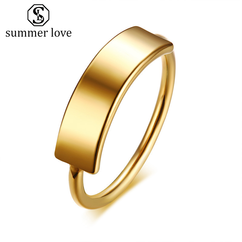 New Simple Stainless Steel Rings for Women Men Pickable 5-9 Size Can Engraved Name Rings Couple Wedding Finger Rings Fashion Jewelry 2020
New Simple Stainless Steel Rings for Women Men Pickable 5-9 Size Can Engraved Name Rings Couple Wedding Finger Rings Fashion Jewelry 2020