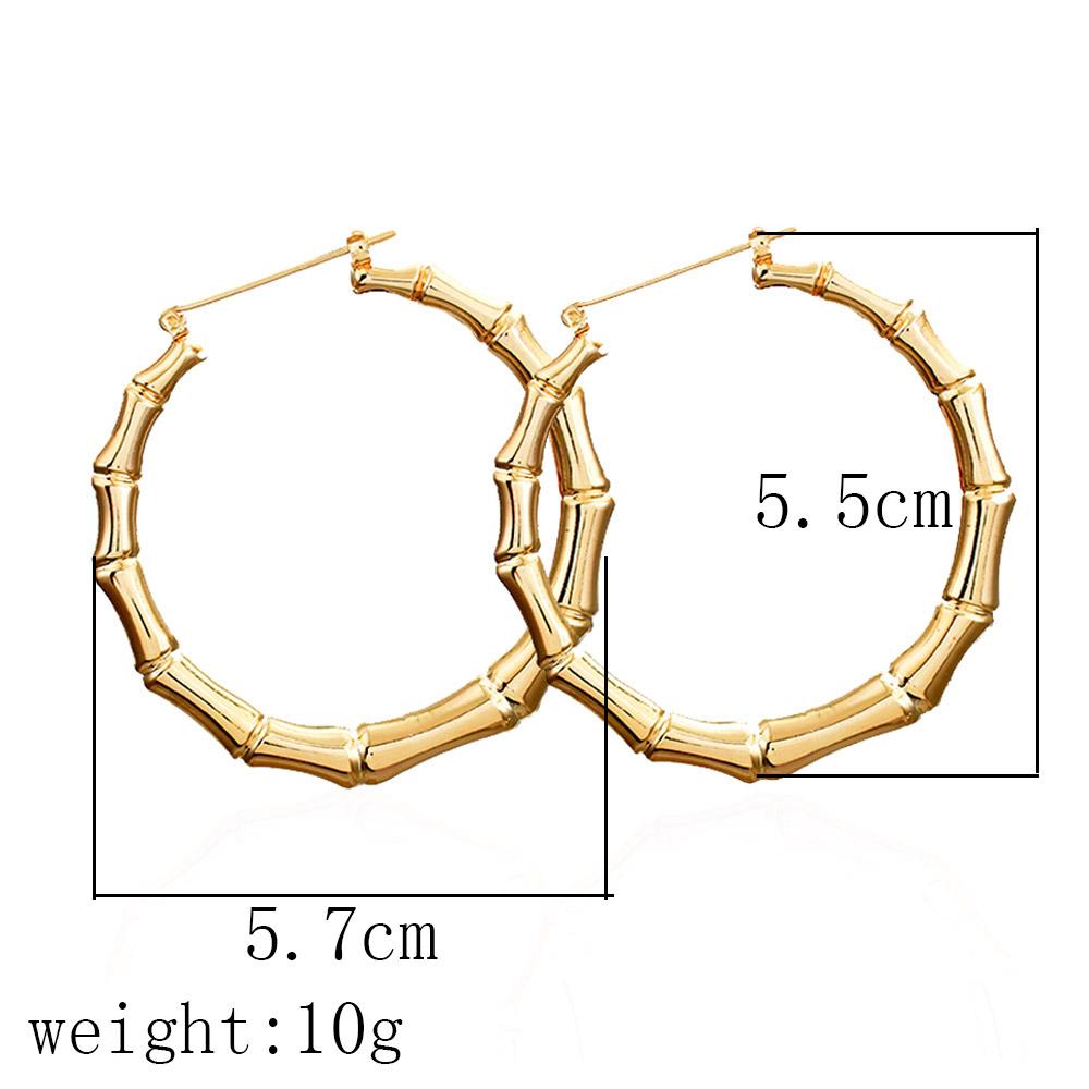 Bing Tu Gold/Silver Big Round Hoop Earrings Large Circle Earings For Women Party Jewelry Carved Loop Earring brincos de gota