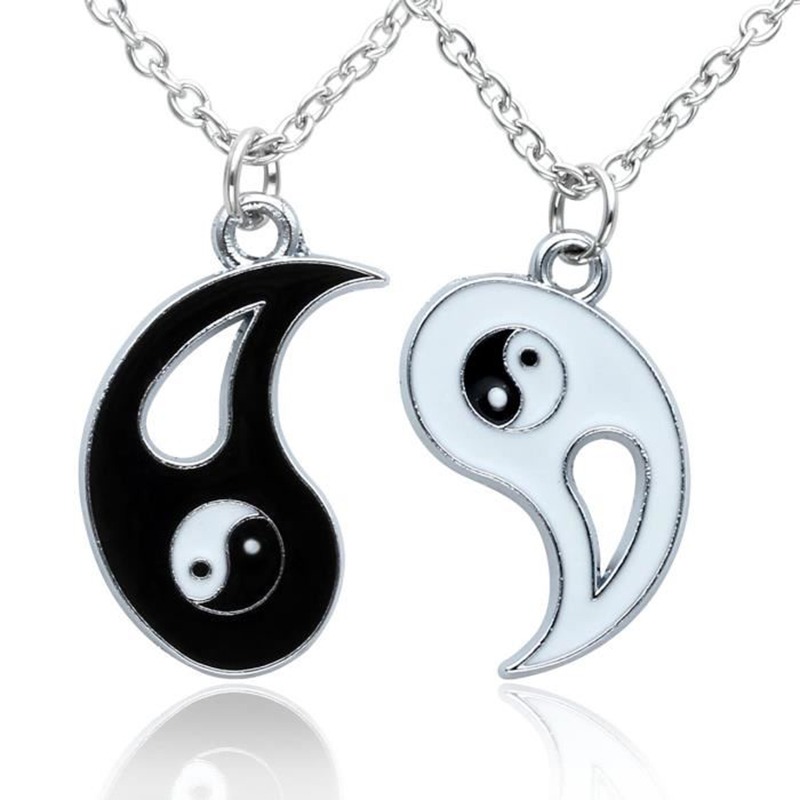 Women Men Yin Yang Necklace Pendant - Taoism Tai Chi Trigram Valentine's Day Gift (Silver)
Women Men Yin Yang Necklace Pendant - Taoism Tai Chi Trigram Valentine's Day Gift (Silver)