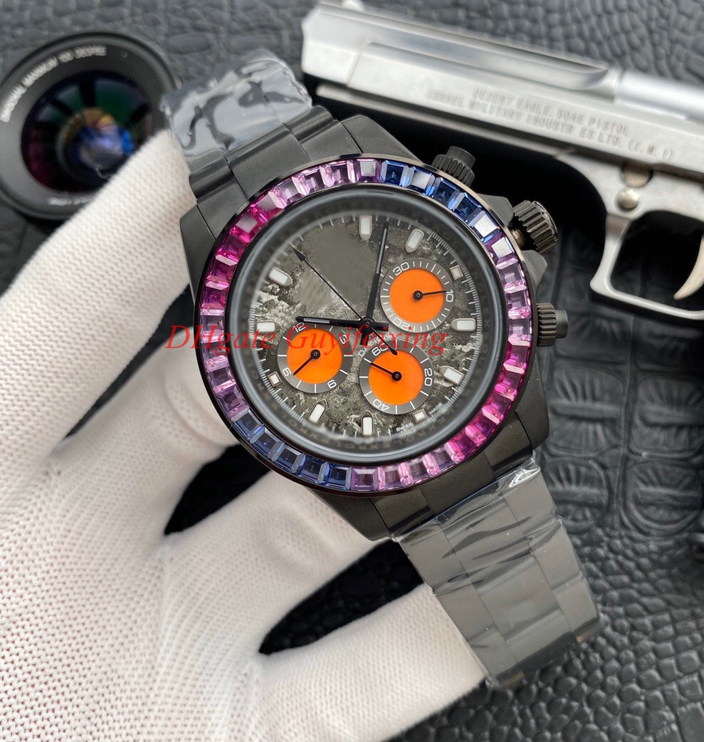 Hot Sale Mens Diamond Watches 116595 116598 116599 RBOW Automatic movement Men Rainbow Crystal Sport Watch No Chronograph Christmas gift, Yellow small dials
Hot Sale Mens Diamond Watches 116595 116598 116599 RBOW Automatic movement Men Rainbow Crystal Sport Watch No Chronograph Christmas gift, Yellow small dials