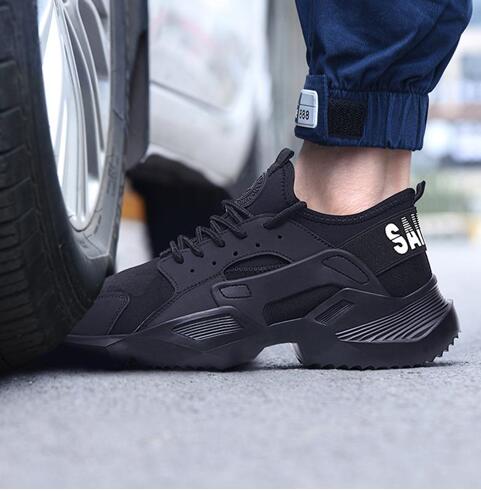 Lizeruee Work Safety Shoes 2020 fashion sneakers Ultra-light soft bottom Men Breathable Anti-smashing Steel Toe Work Boots F025