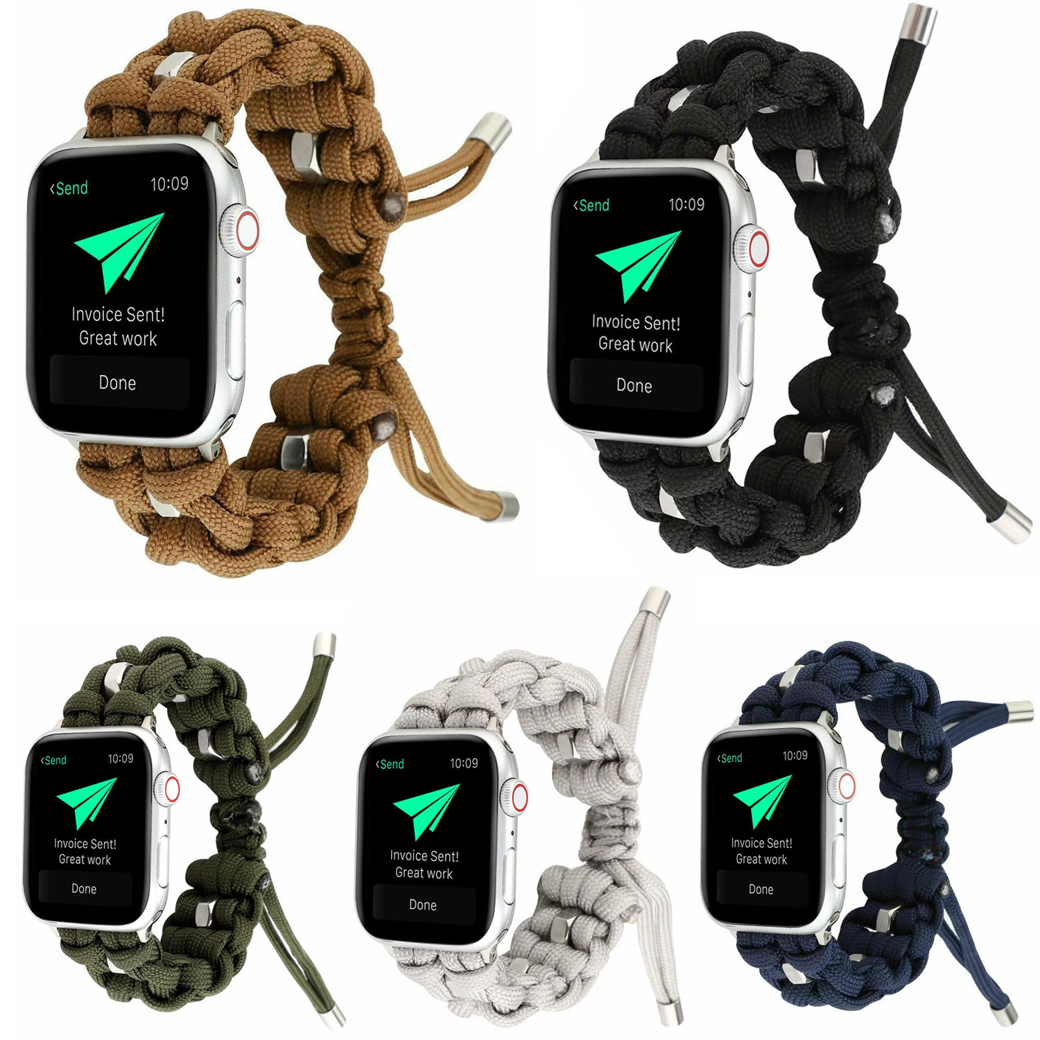 Weave Nylon Cord Band for Apple Watch Strap 38mm 40mm 42mm 44mm iWatch Series 5 4 3 2 1 Sport Bracelet
Weave Nylon Cord Band for Apple Watch Strap 38mm 40mm 42mm 44mm iWatch Series 5 4 3 2 1 Sport Bracelet