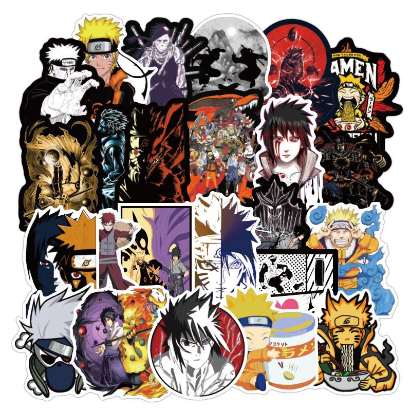 Anime classique Naruto Suitcase Trolley Suitcase Computer Notebook Doodle Sticker