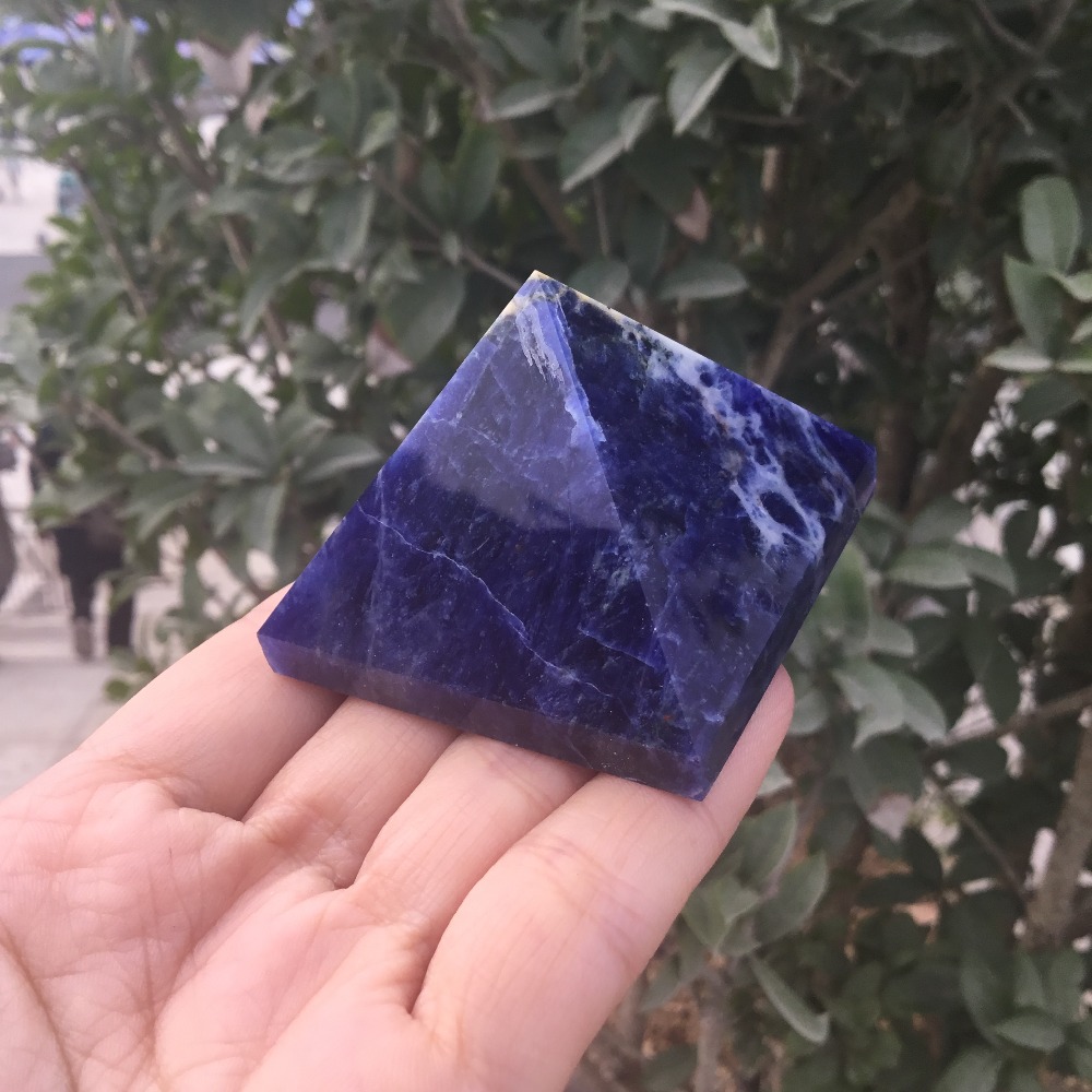 Natural Blue Sodalite crystal pyramid gemstone pyramid polished quartz crystals pyramid healing as gift
Natural Blue Sodalite crystal pyramid gemstone pyramid polished quartz crystals pyramid healing as gift