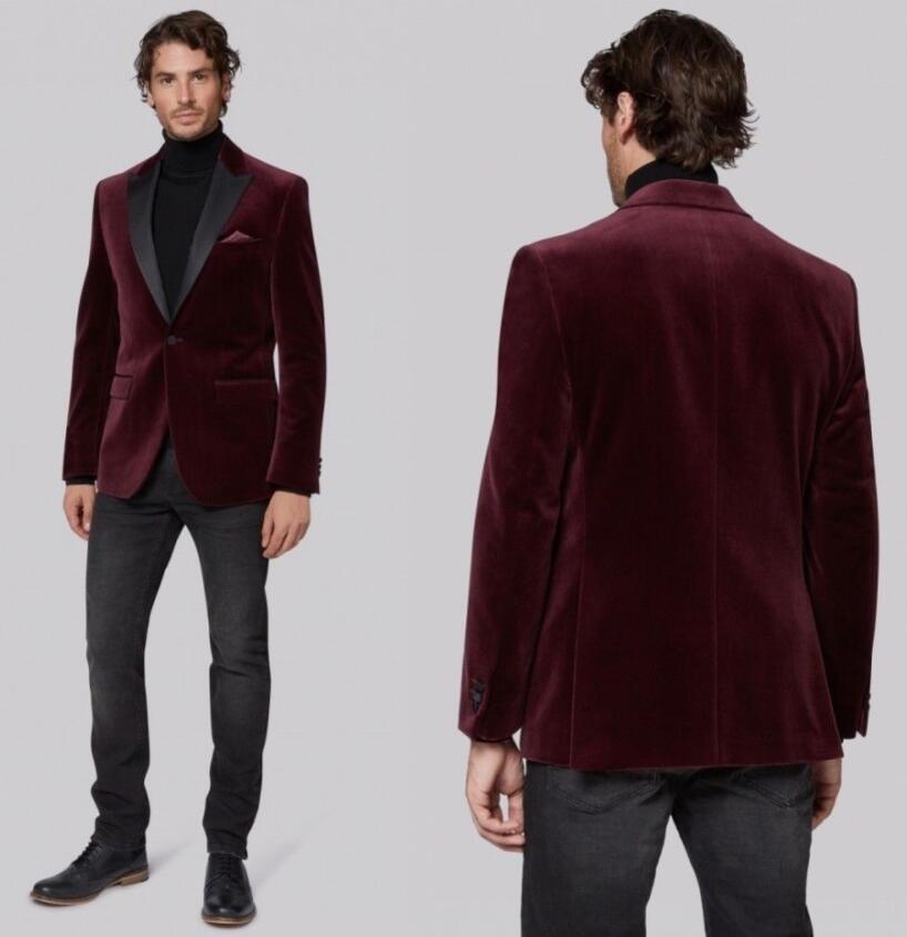 Burgundy Velvet Coat Mens Suits Blazer Jacket Black Notch Lapel Groom Wedding Tuxedos Tailor Fit Custom Made One Piece Jacket, Royal blue
Burgundy Velvet Coat Mens Suits Blazer Jacket Black Notch Lapel Groom Wedding Tuxedos Tailor Fit Custom Made One Piece Jacket, Royal blue