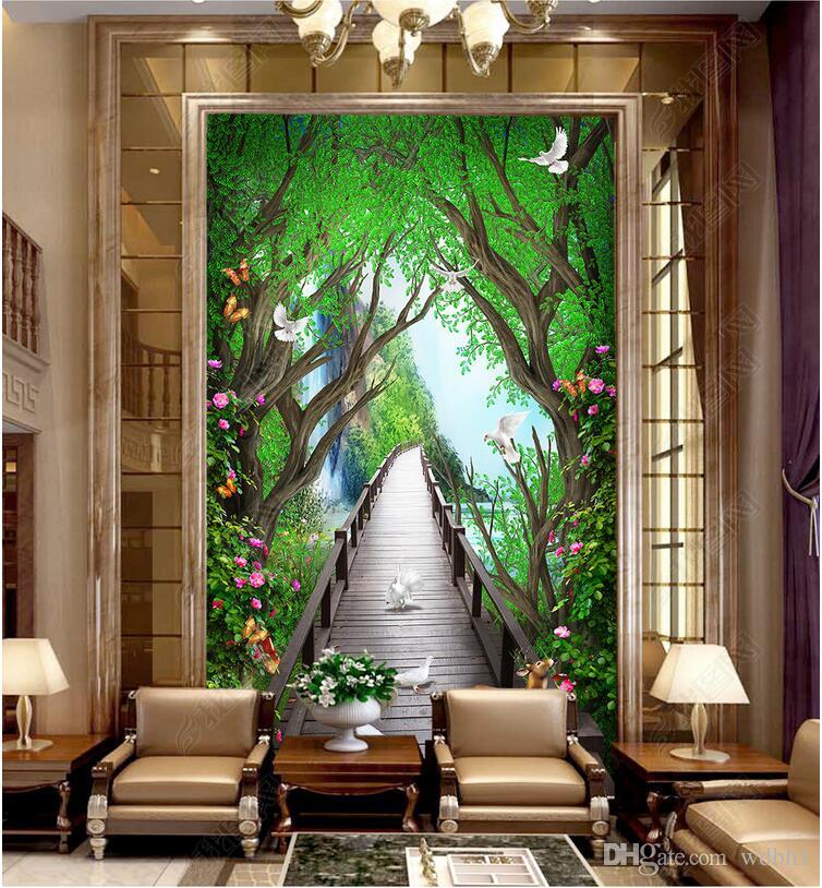 3d wallpaper custom photo Beautiful dreamy wooden board bridge elk flower vine 3D porch mural muals wall paper for walls 3 d, Sky blue
3d wallpaper custom photo Beautiful dreamy wooden board bridge elk flower vine 3D porch mural muals wall paper for walls 3 d, Sky blue