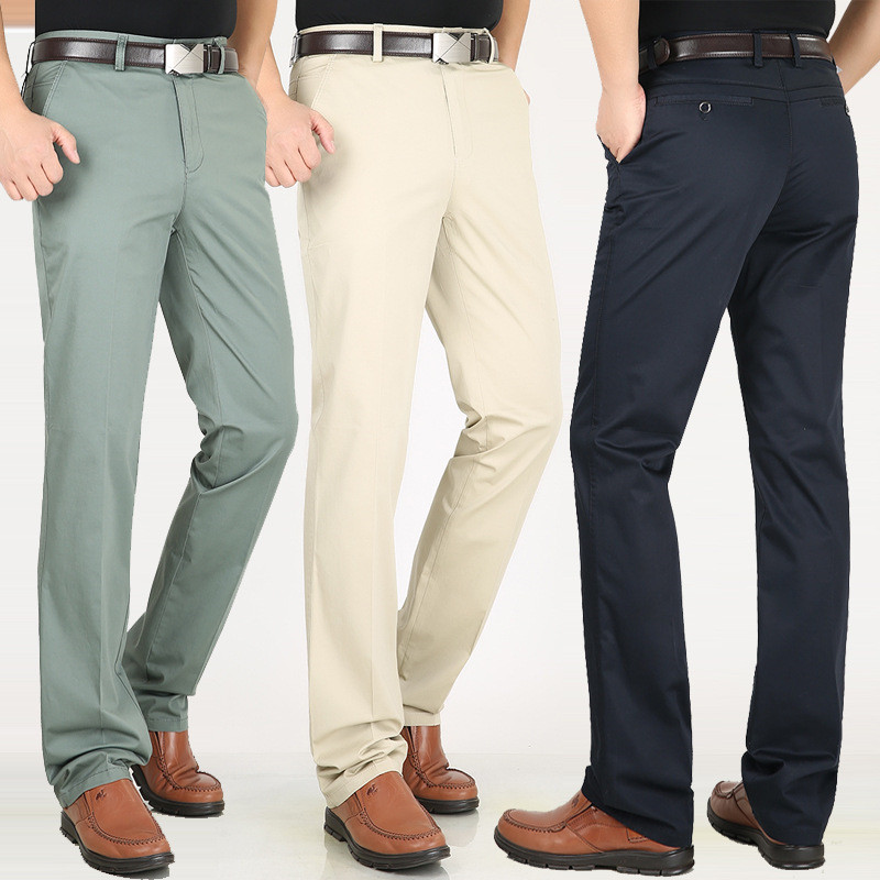 2020 New Summer Men's Casual Pants Thin Section High waist Stretch Business Men's pants Loose Straight trousers, Yellow
2020 New Summer Men's Casual Pants Thin Section High waist Stretch Business Men's pants Loose Straight trousers, Yellow