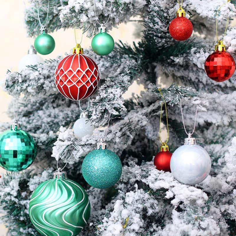 50PCS Christmas Round Ball Hanging Decoration Plastic Ball Xmas Tre Festival Party Decoration Supplies
50PCS Christmas Round Ball Hanging Decoration Plastic Ball Xmas Tre Festival Party Decoration Supplies