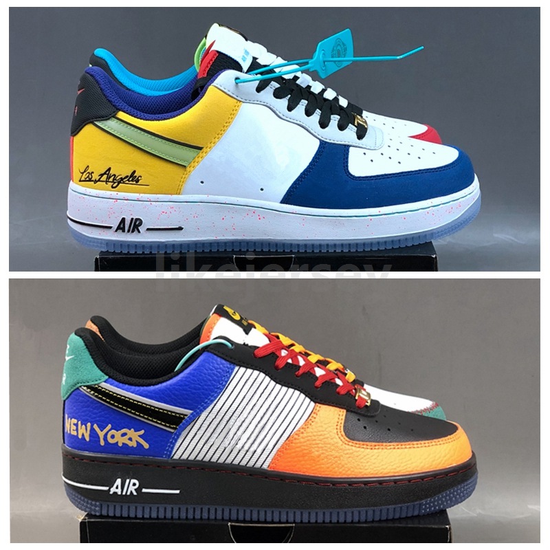 New Low 1 07 What The LA NYC One 1s Stitching Graffiti Mens Women Designer Sports Sneakers Platform Trainers Size 36-46, Black
New Low 1 07 What The LA NYC One 1s Stitching Graffiti Mens Women Designer Sports Sneakers Platform Trainers Size 36-46, Black