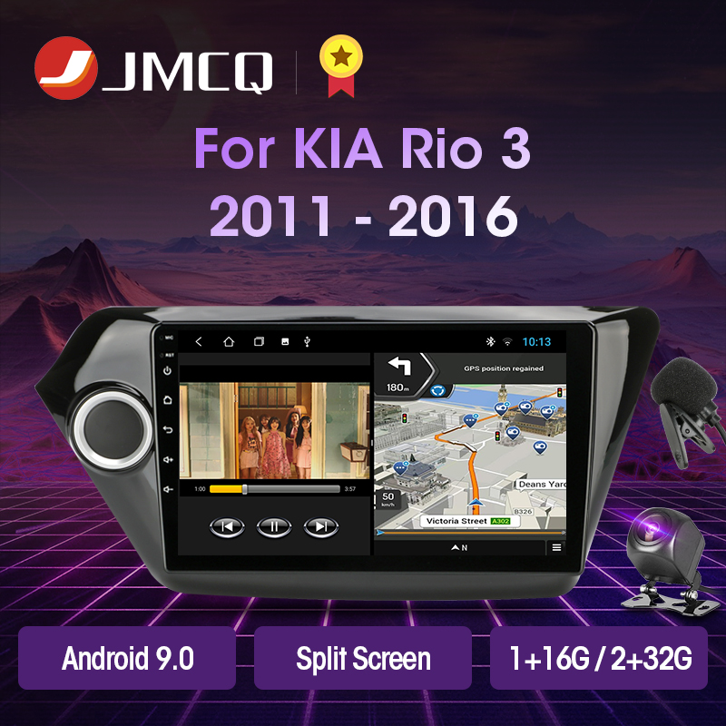JMCQ Android 9.0 2GB+32GB DSP Car Radio Multimidia Video Player Navigation GPS for KIA RIO 3 2011-2016 Rio Sedan 2din Head Unit car dvd
JMCQ Android 9.0 2GB+32GB DSP Car Radio Multimidia Video Player Navigation GPS for KIA RIO 3 2011-2016 Rio Sedan 2din Head Unit car dvd