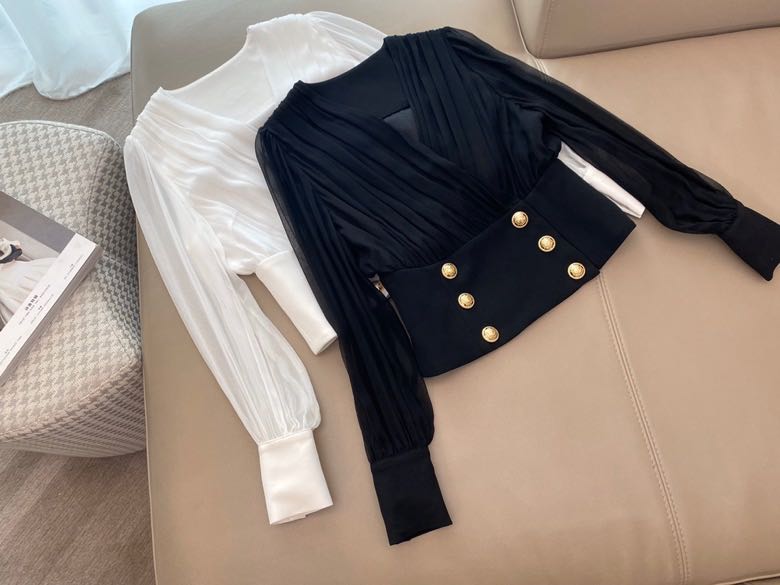 CH04250 Fashion women' Blouses & Shirts 2020 Runway European Design party style women' Clothing, Black
CH04250 Fashion women' Blouses & Shirts 2020 Runway European Design party style women' Clothing, Black