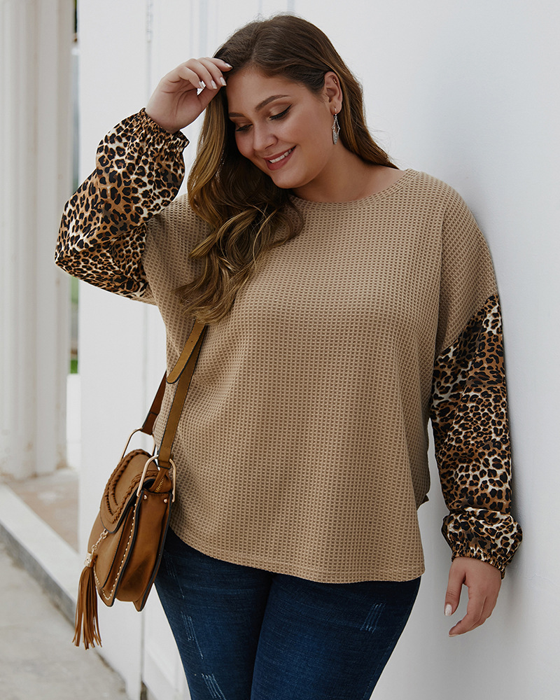 Autumn Winter Long Sleeve Sweater Women Fashion Streetwear Loose Large Size Leopard Pullovers Female Knitted Sweaters Coat Tops, As picture
Autumn Winter Long Sleeve Sweater Women Fashion Streetwear Loose Large Size Leopard Pullovers Female Knitted Sweaters Coat Tops, As picture