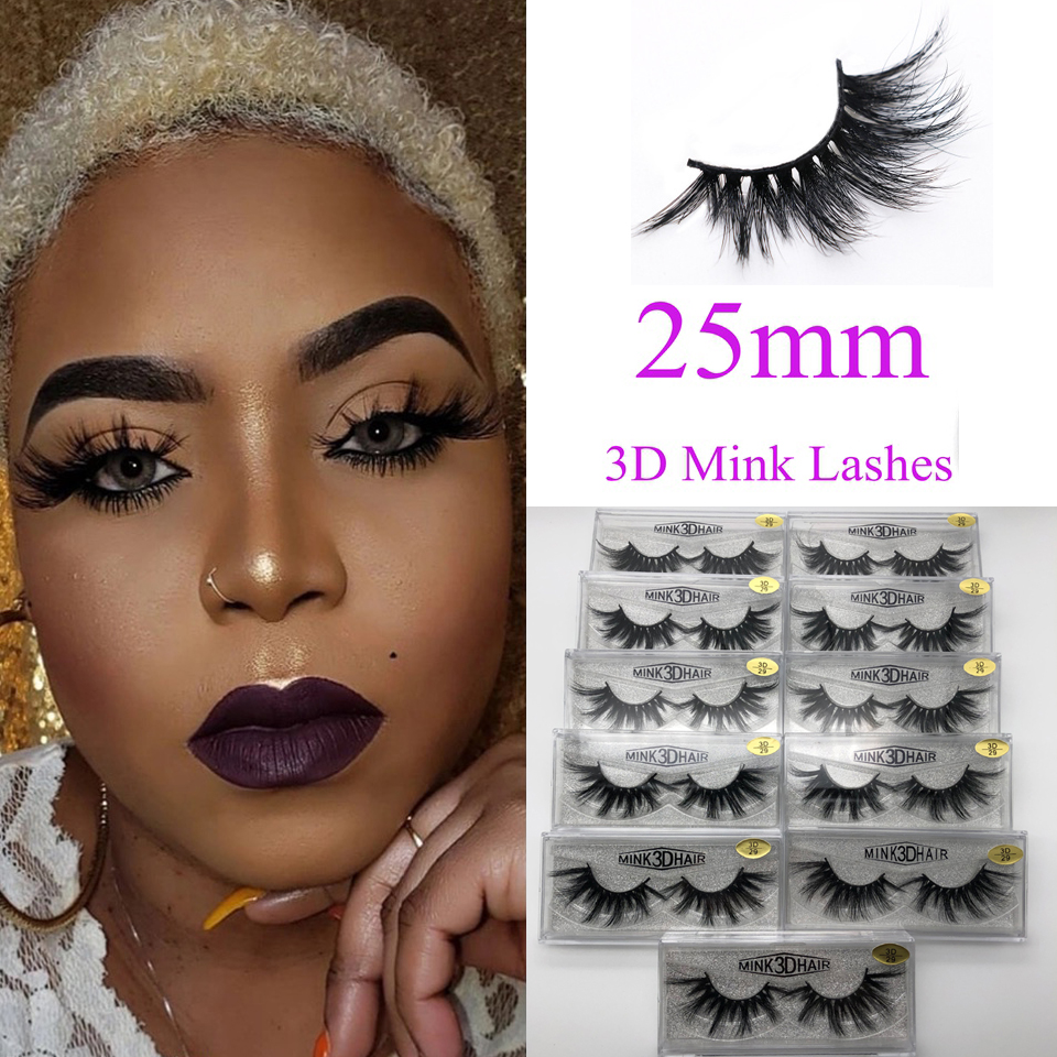New 3d Mink Eyelashes 25mm Long Mink Eyelash 5D Dramatic Thick Mink Lashes Handmade False Eyelash Eye Makeup 
New 3d Mink Eyelashes 25mm Long Mink Eyelash 5D Dramatic Thick Mink Lashes Handmade False Eyelash Eye Makeup