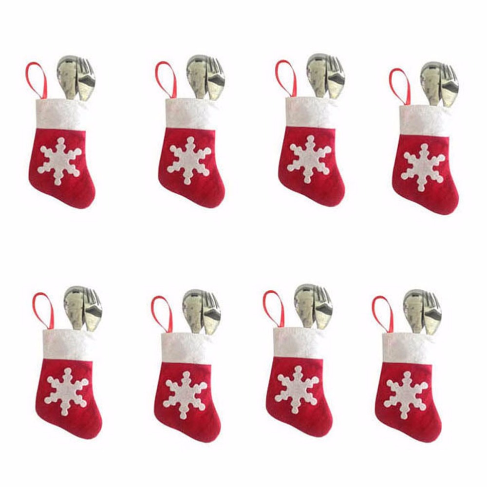 100 Pcs/ Lot Mini Christmas Stocking Socks for Dinner Tableware Christmas Storage Bags XMAS Decoration Sock adornos navidad 2016
100 Pcs/ Lot Mini Christmas Stocking Socks for Dinner Tableware Christmas Storage Bags XMAS Decoration Sock adornos navidad 2016